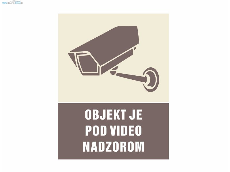 NALEPKE VIDEO NADZOR IN ALARM 