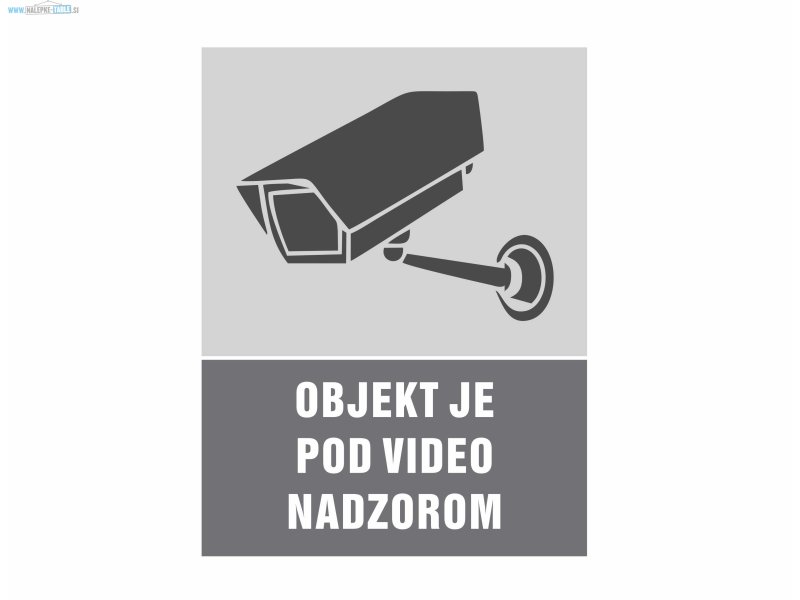 NALEPKE VIDEO NADZOR IN ALARM 